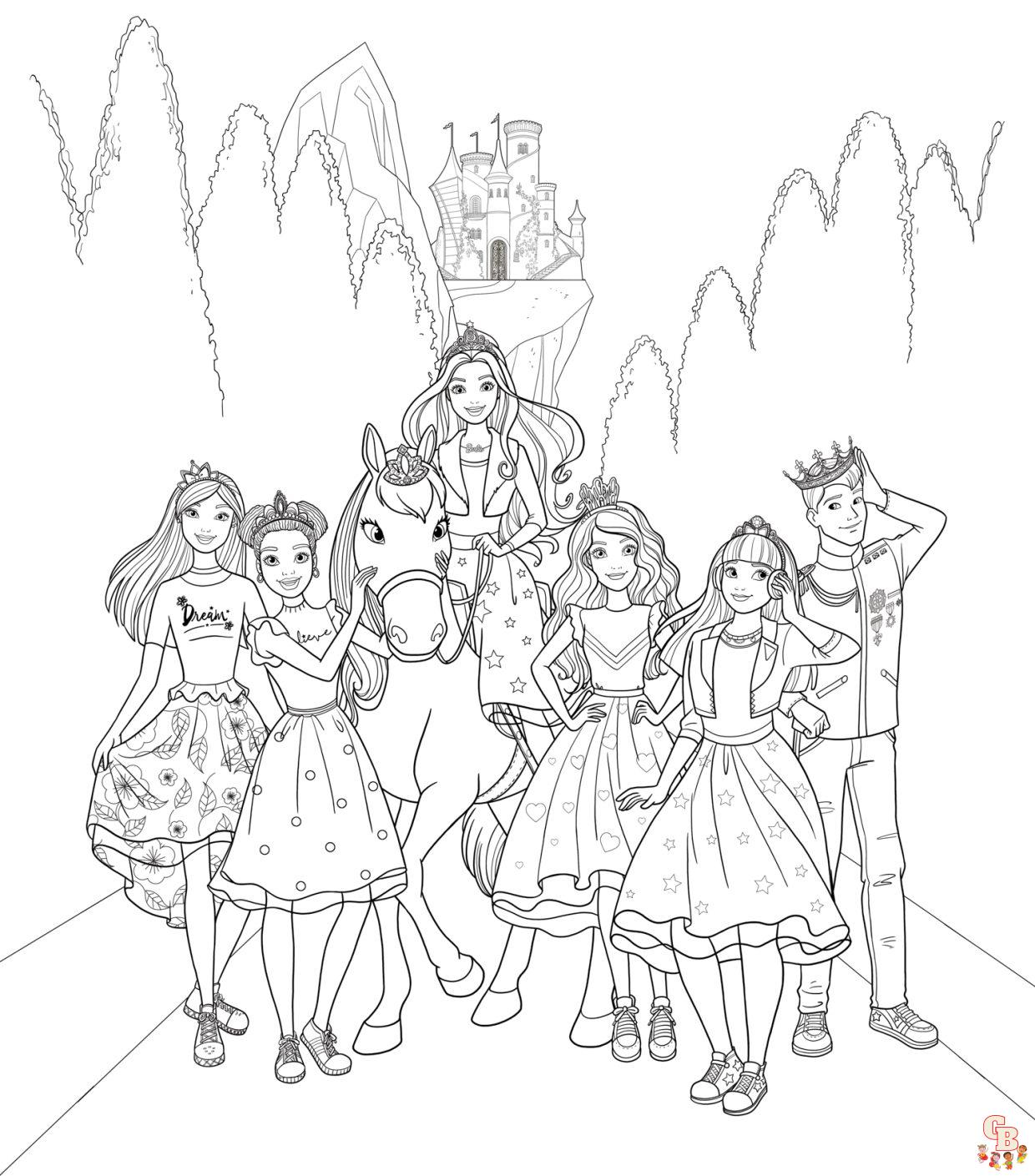 Coloriage Barbie Dreamtopia