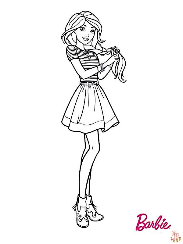 Coloriage Barbie Princesse