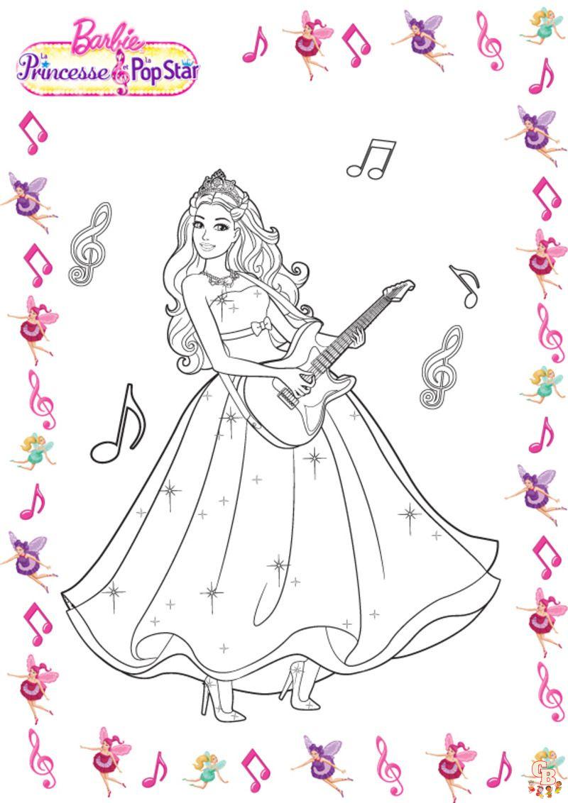 Coloriage Barbie Princesse