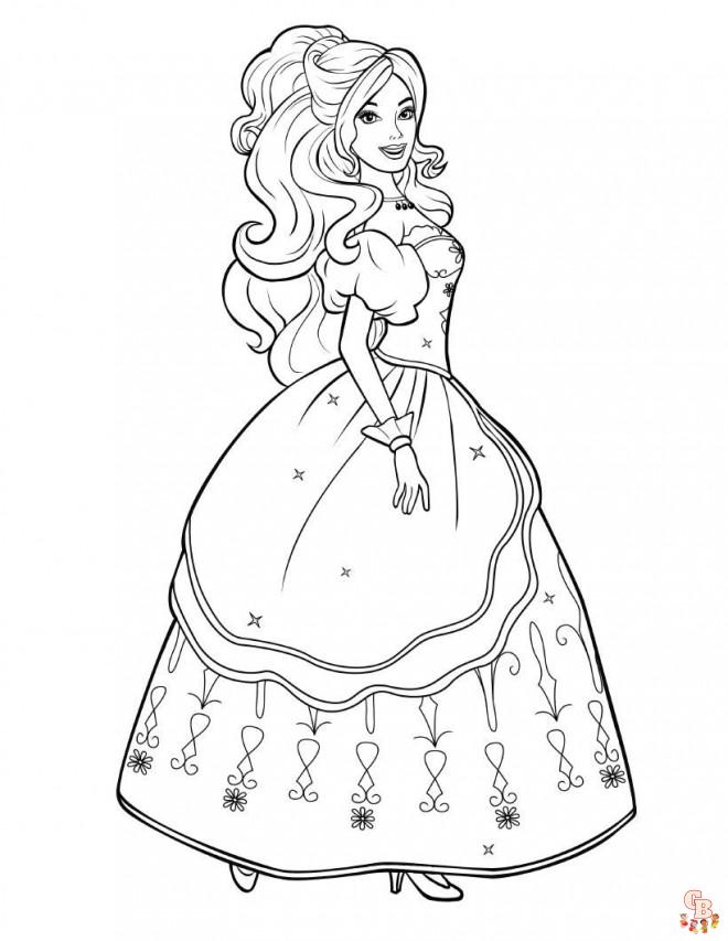 Coloriage Barbie Princesse