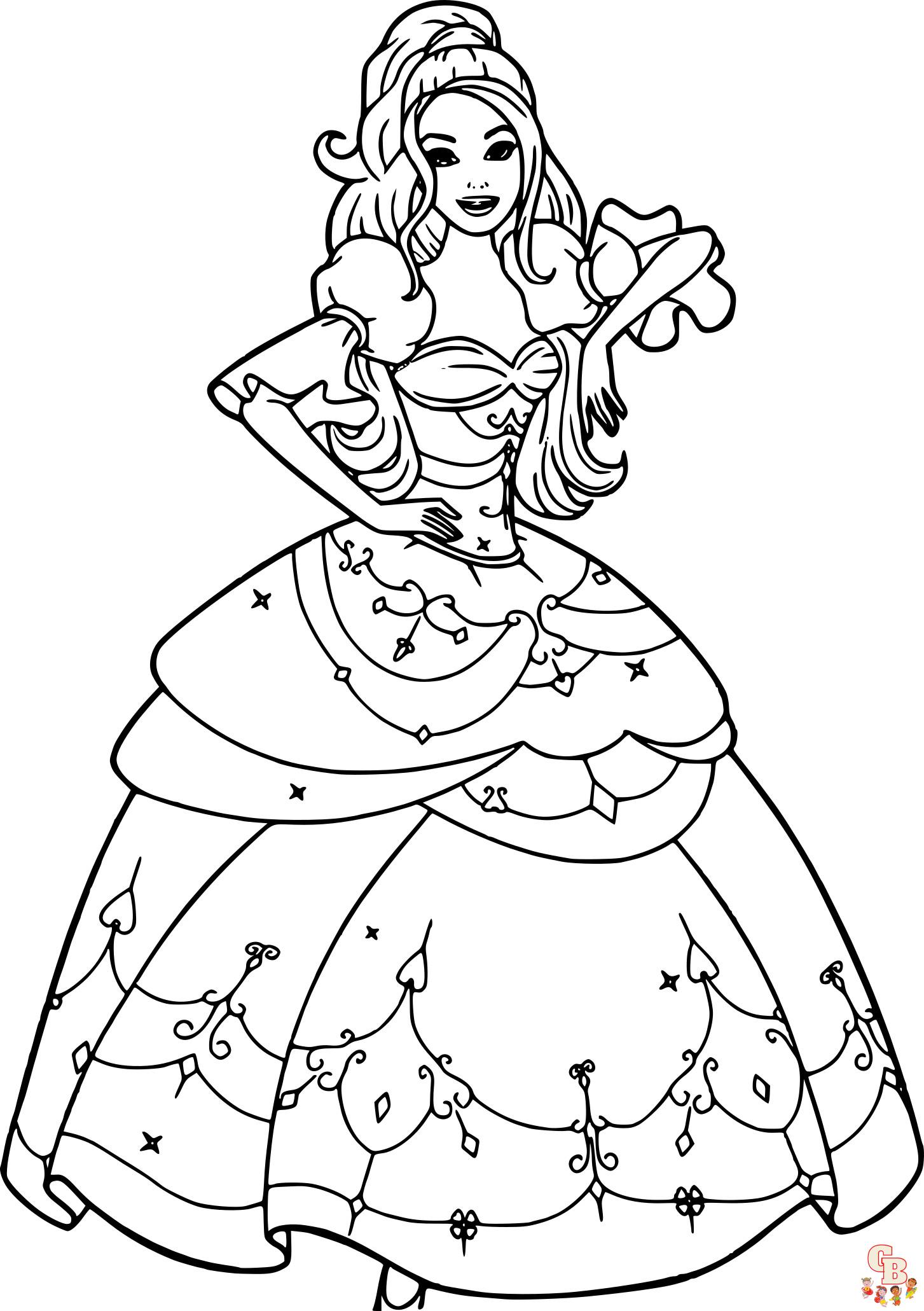 Coloriage Barbie Princesse