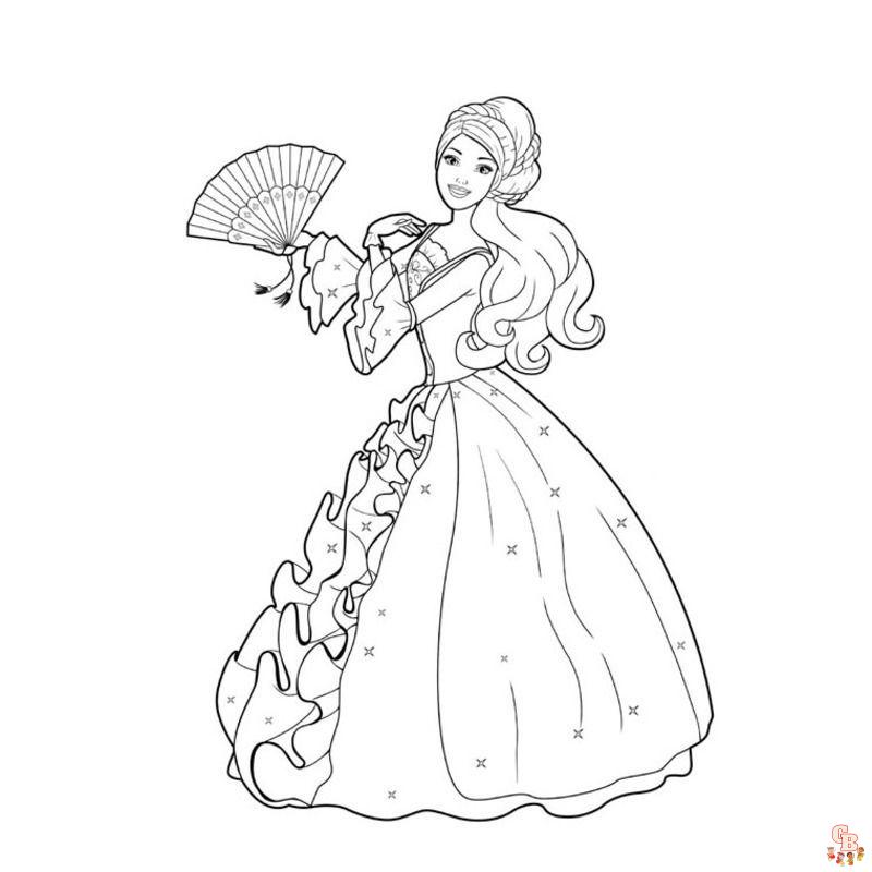 Coloriage Barbie Princesse