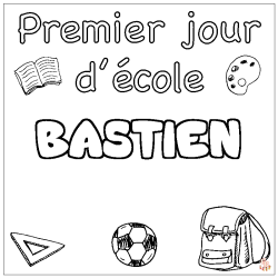 Coloriage Bastien