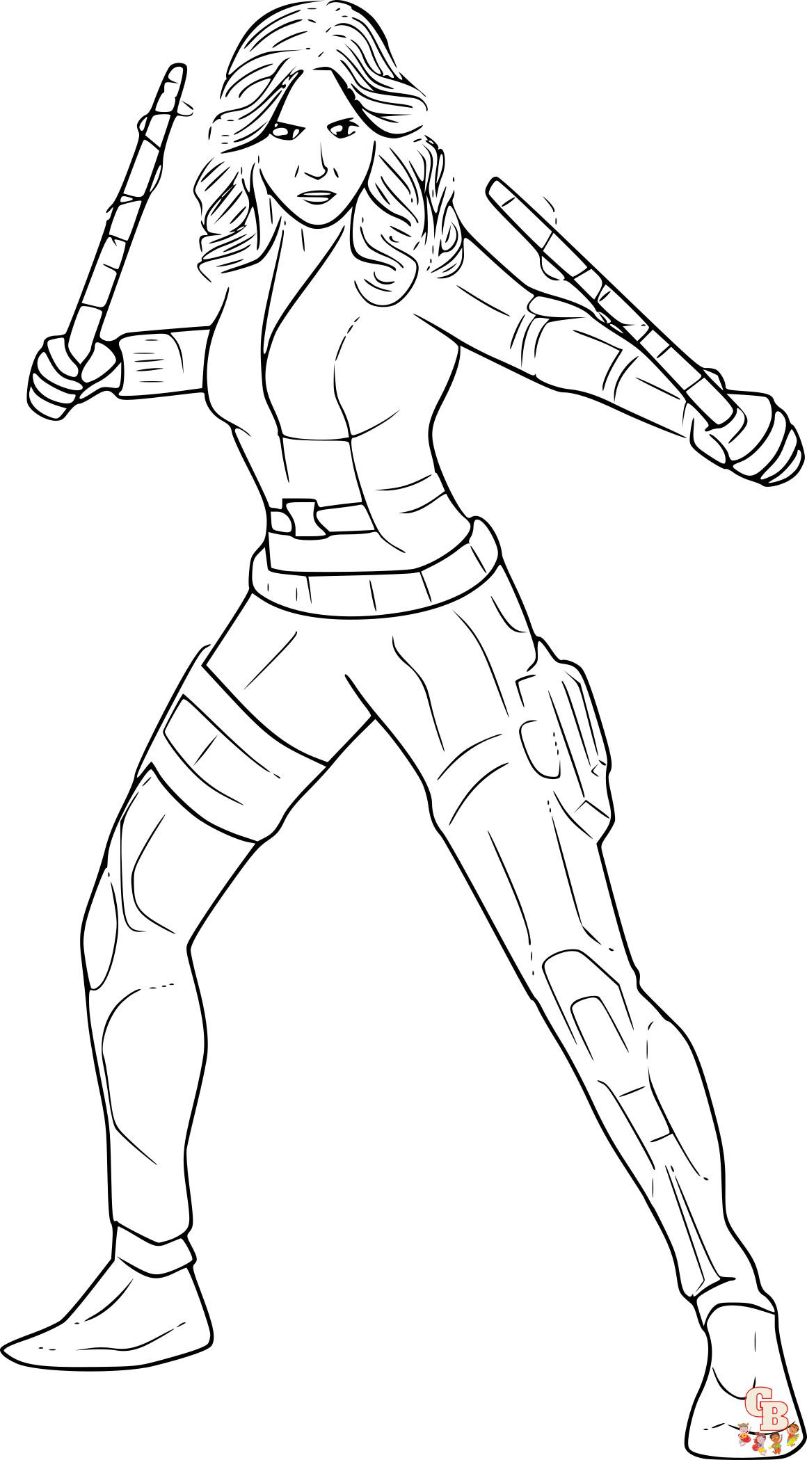 Coloriage Black Widow