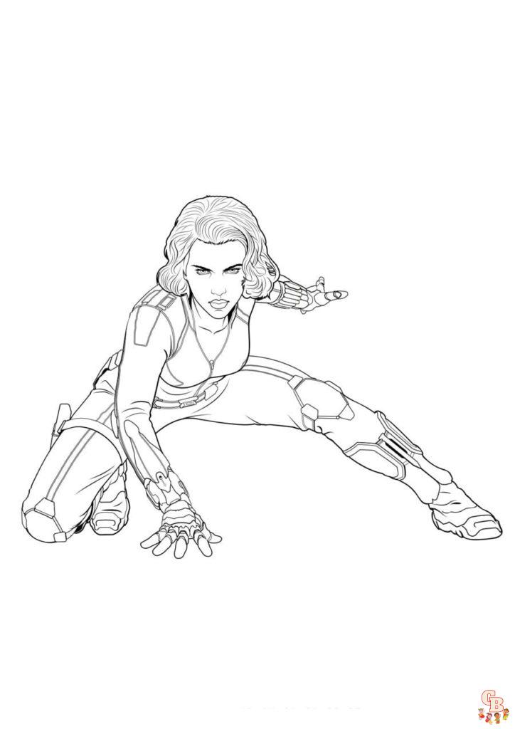 Coloriage Black Widow