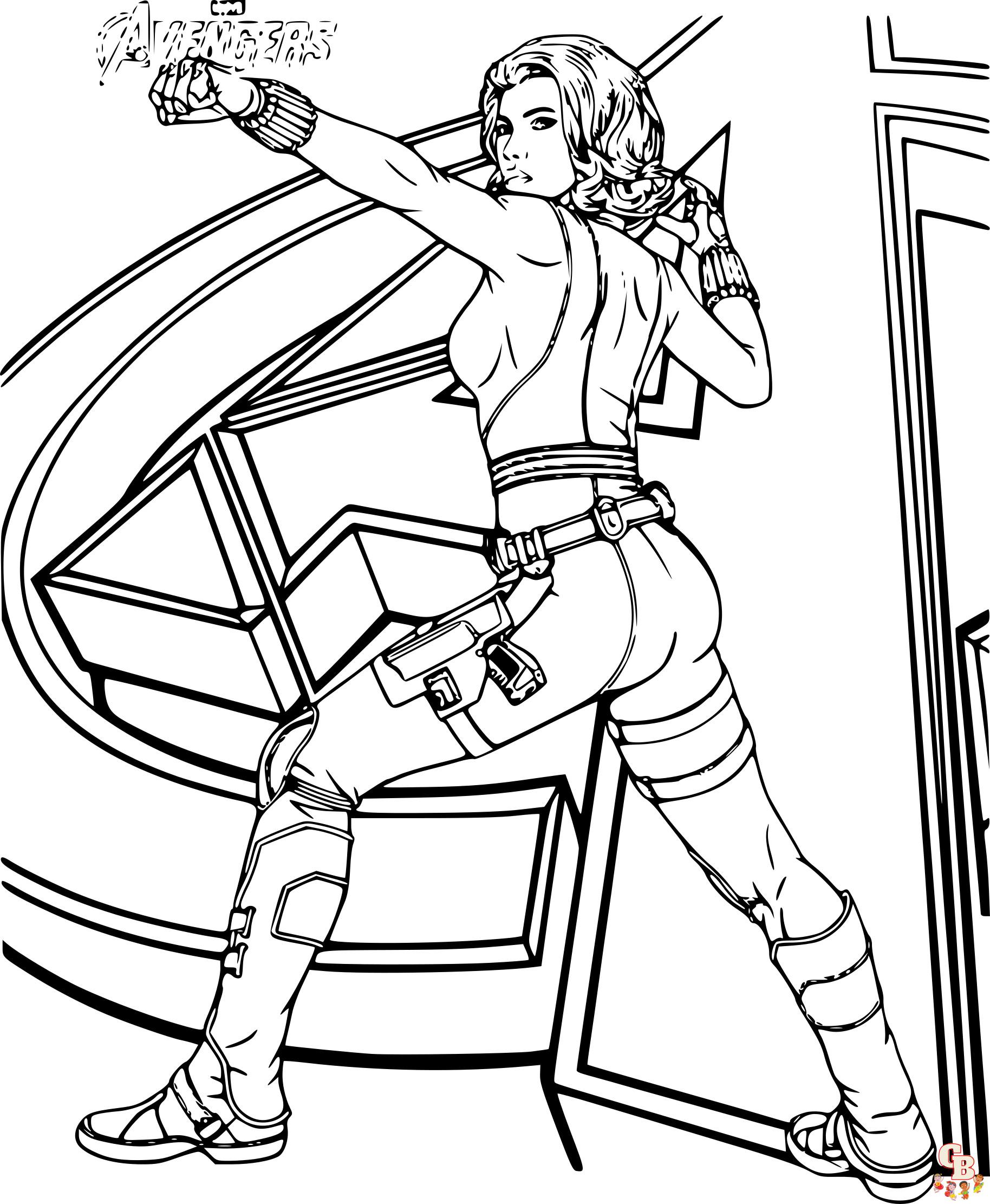 Coloriage Black Widow