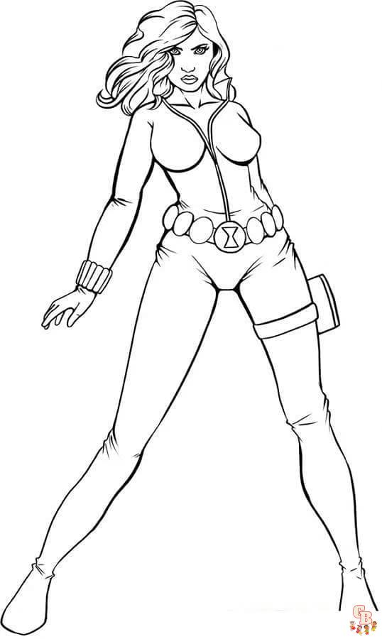 Coloriage Black Widow