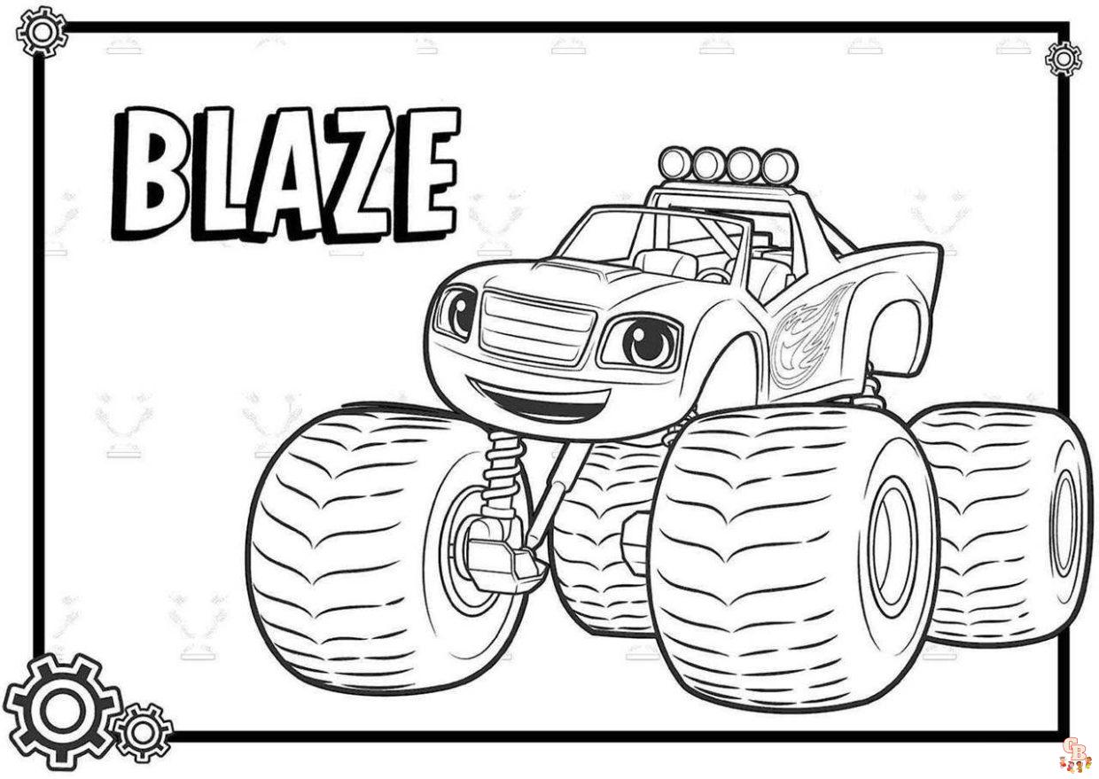 Coloriage Blaze Et Les Monsters Machines