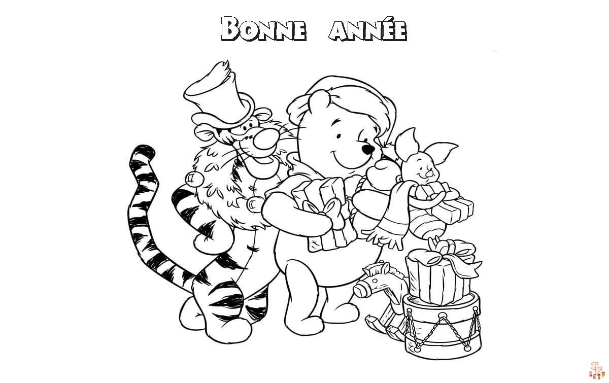 Coloriage Bonne Annee Nouvel An