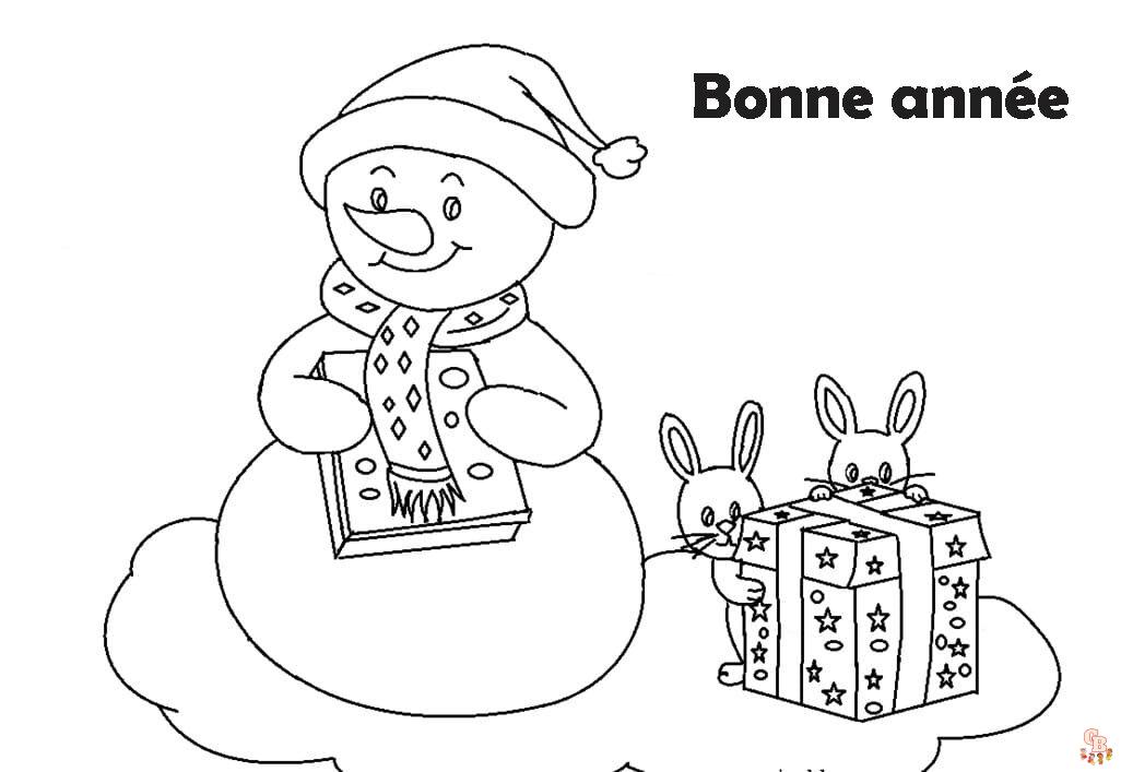 Coloriage Bonne Annee Nouvel An