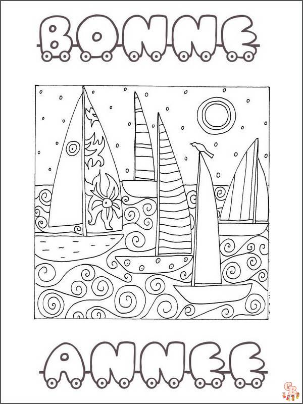 Coloriage Bonne Annee Nouvel An