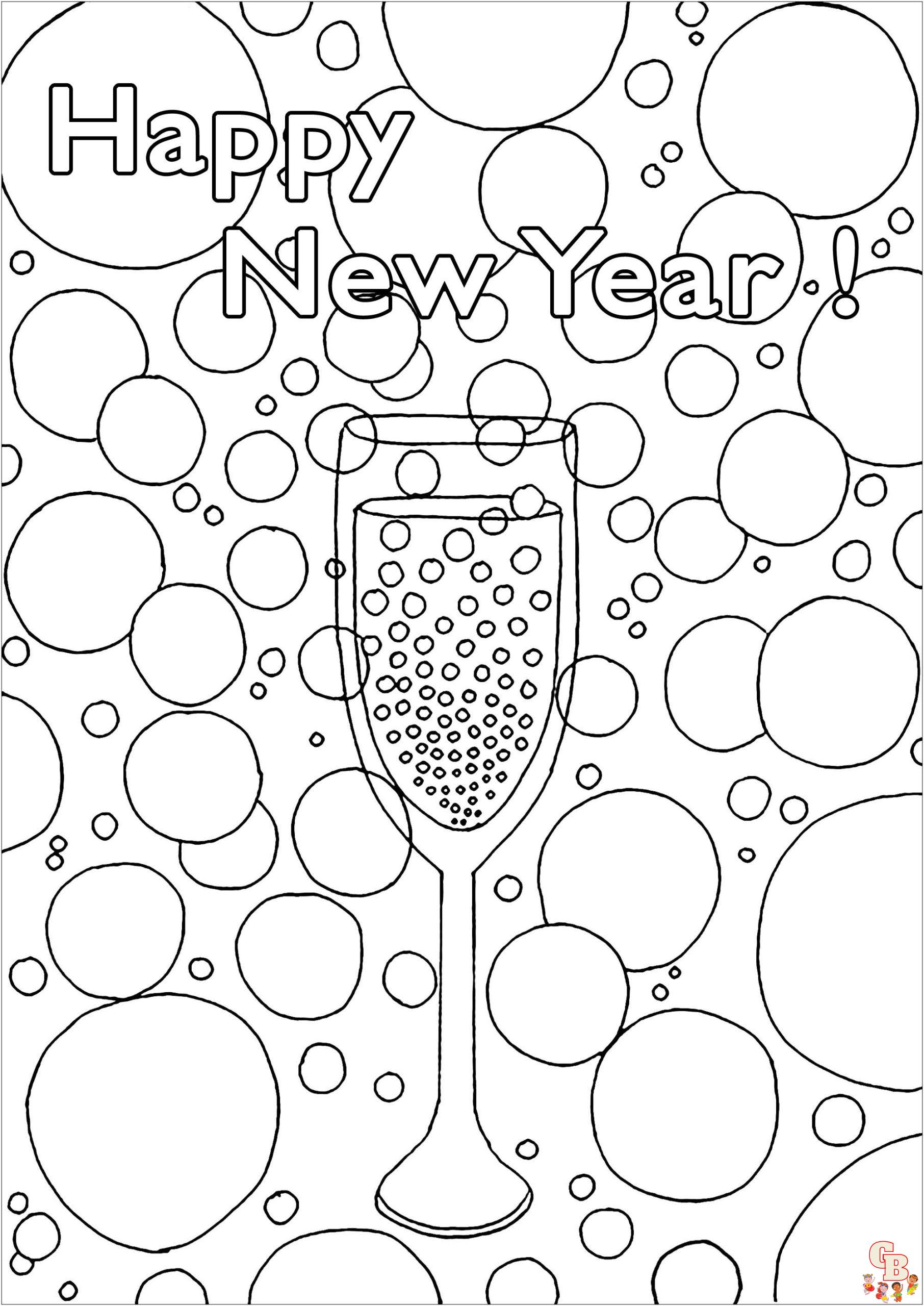 Coloriage Bonne Annee Nouvel An