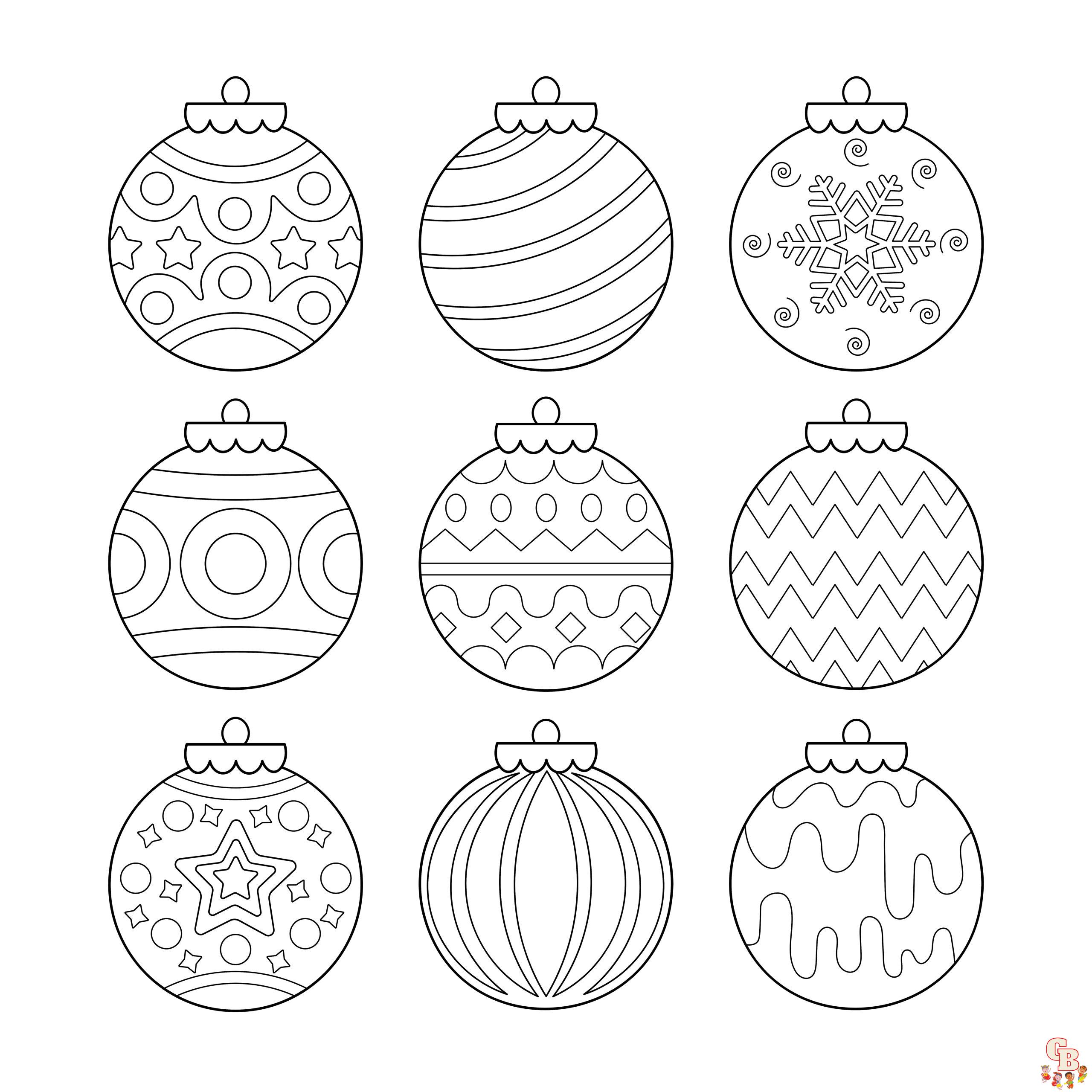 Coloriage Boule De Noel