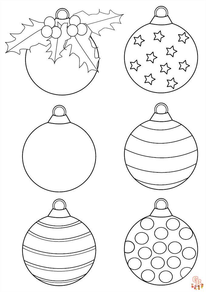 Coloriage Boule De Noel