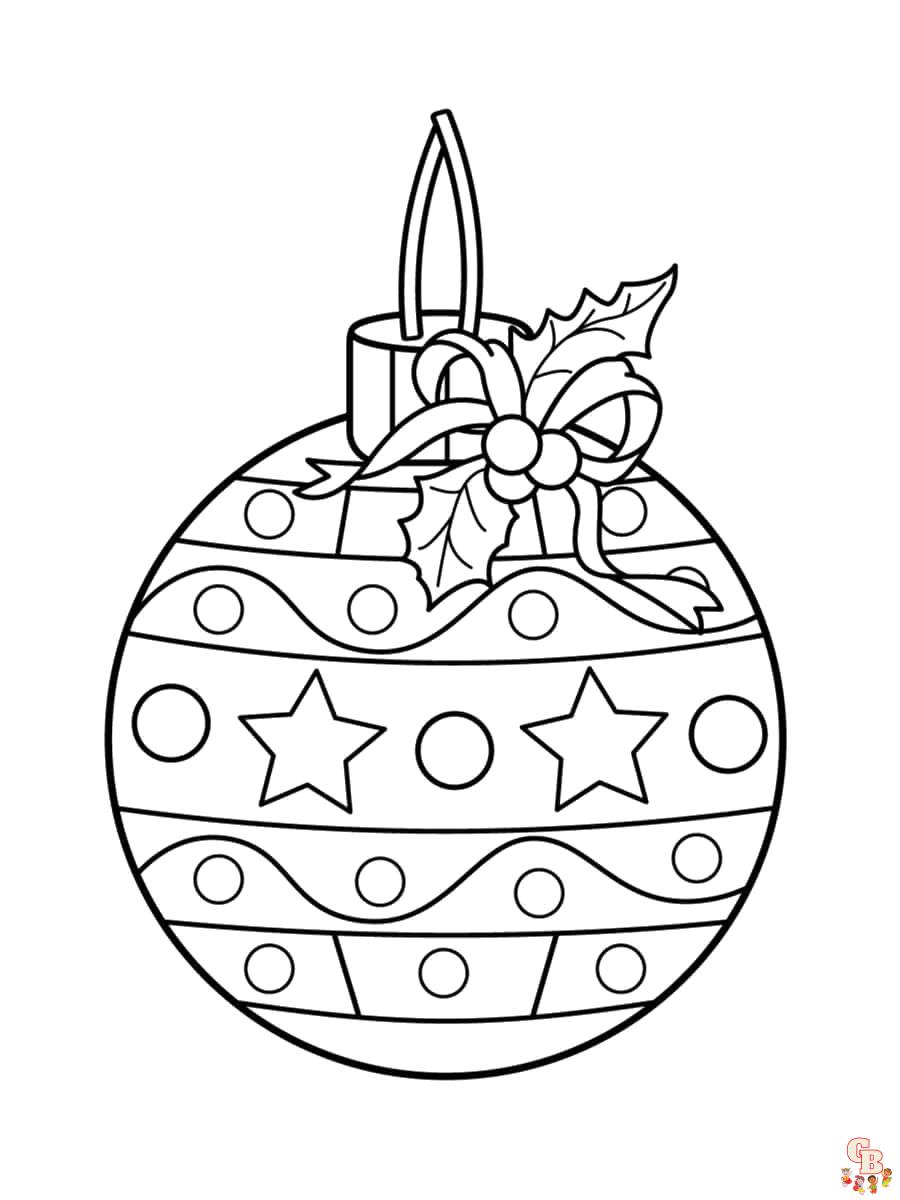 Coloriage Boule De Noel