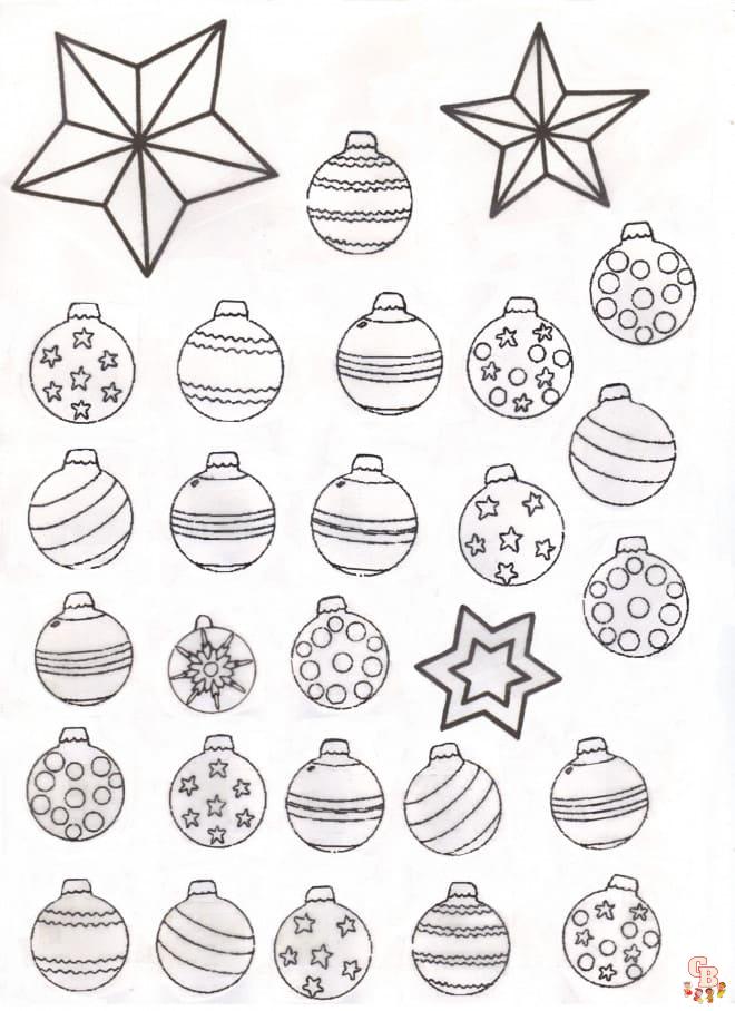 Coloriage Boule De Noel