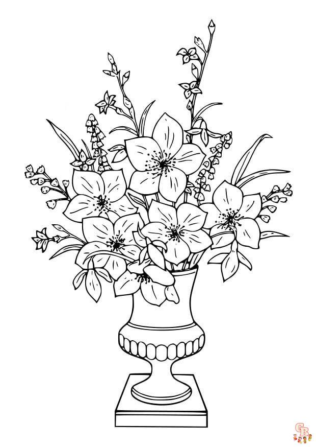 Coloriage Bouquet De Fleurs