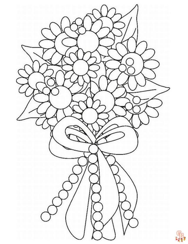 Coloriage Bouquet De Fleurs