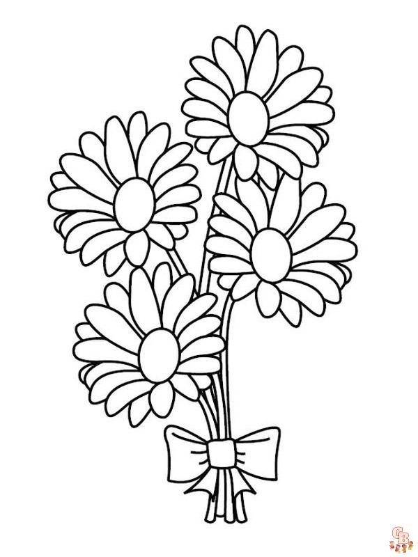 Coloriage Bouquet De Fleurs