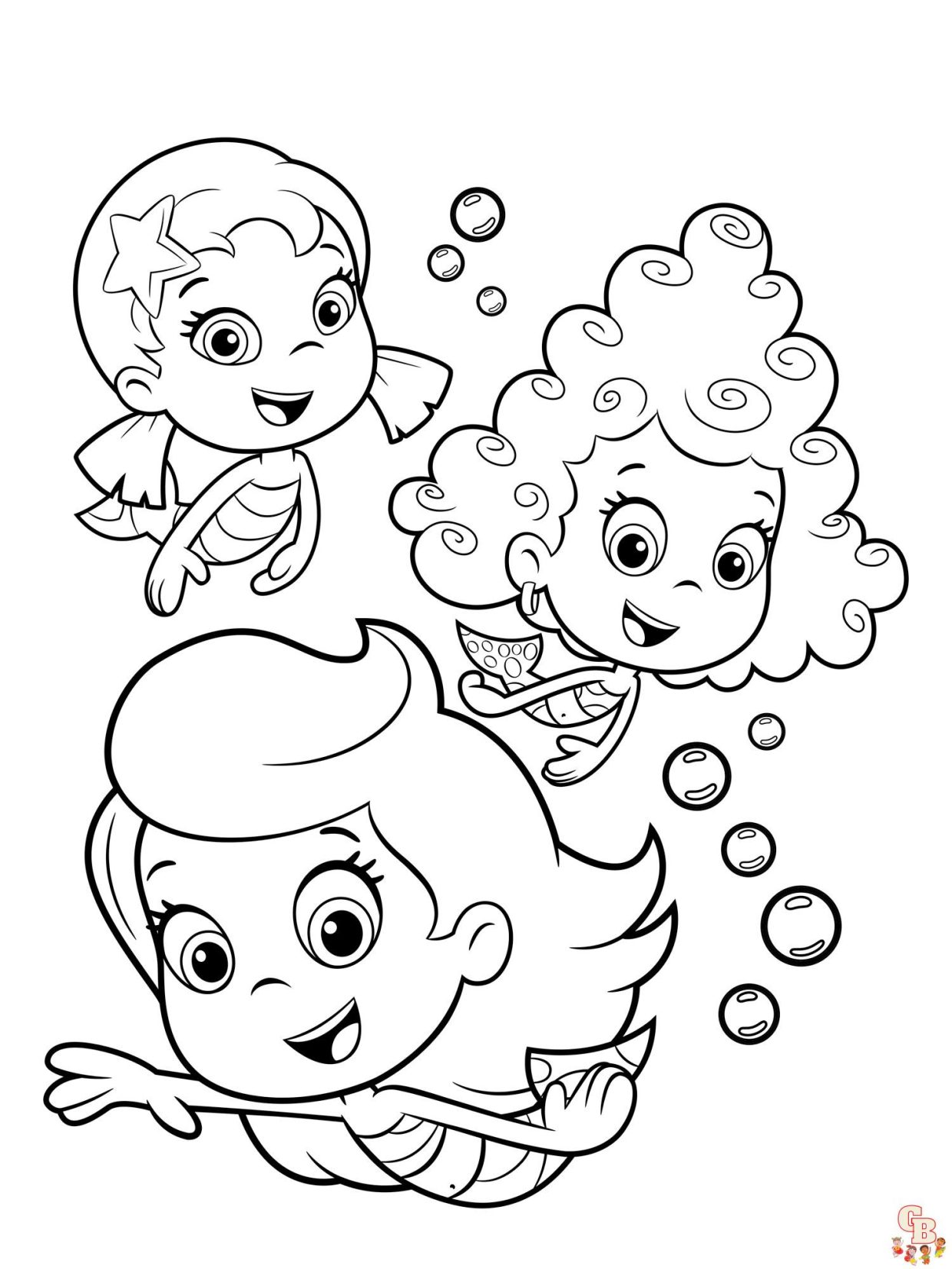 Coloriage Bubulle Guppies