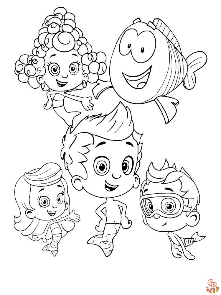 Coloriage Bubulle Guppies