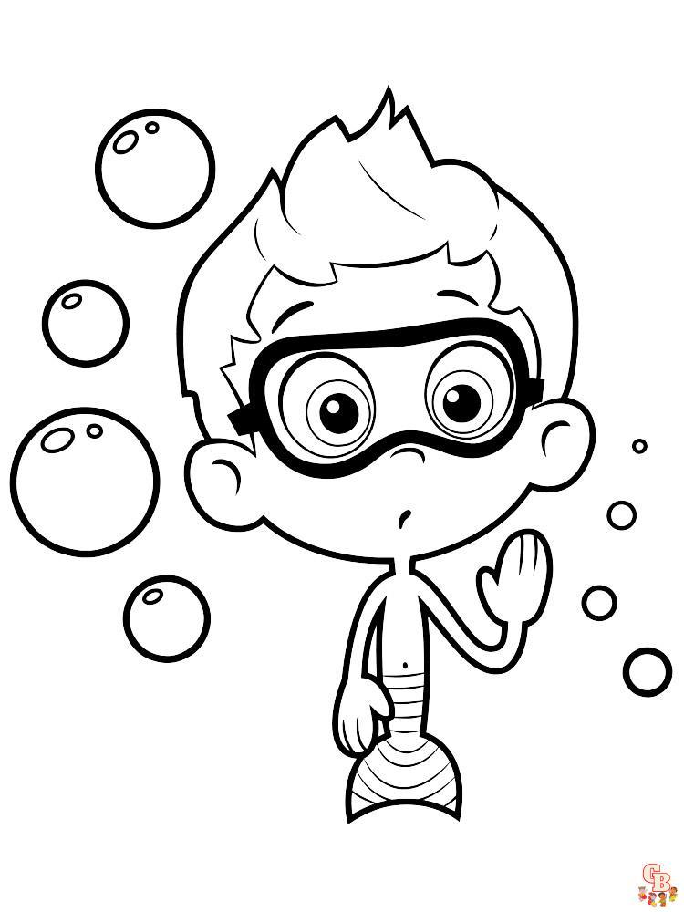 Coloriage Bubulle Guppies