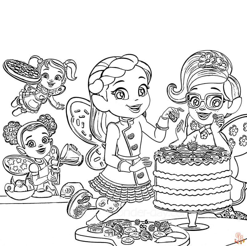 Coloriage Butter Beans Cafe Enchante