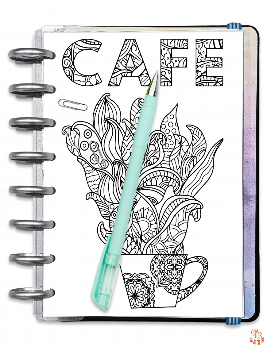 Coloriage Cafe