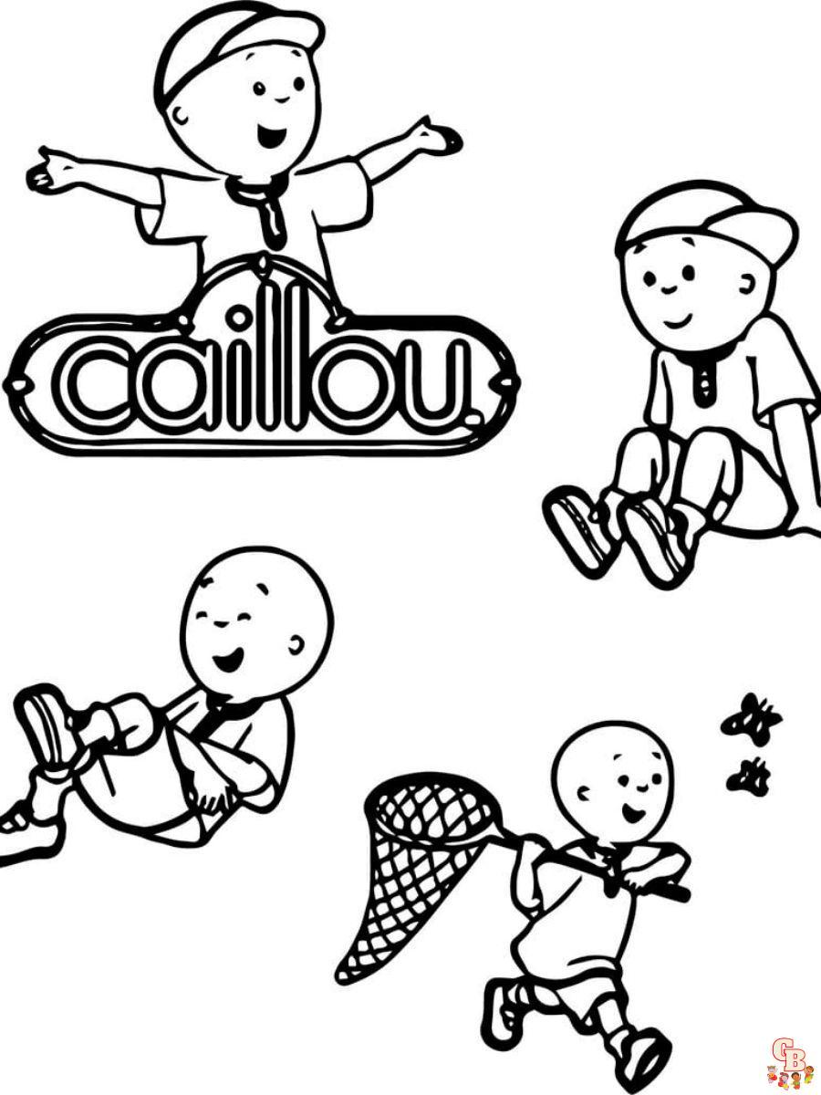 Coloriage Caillou