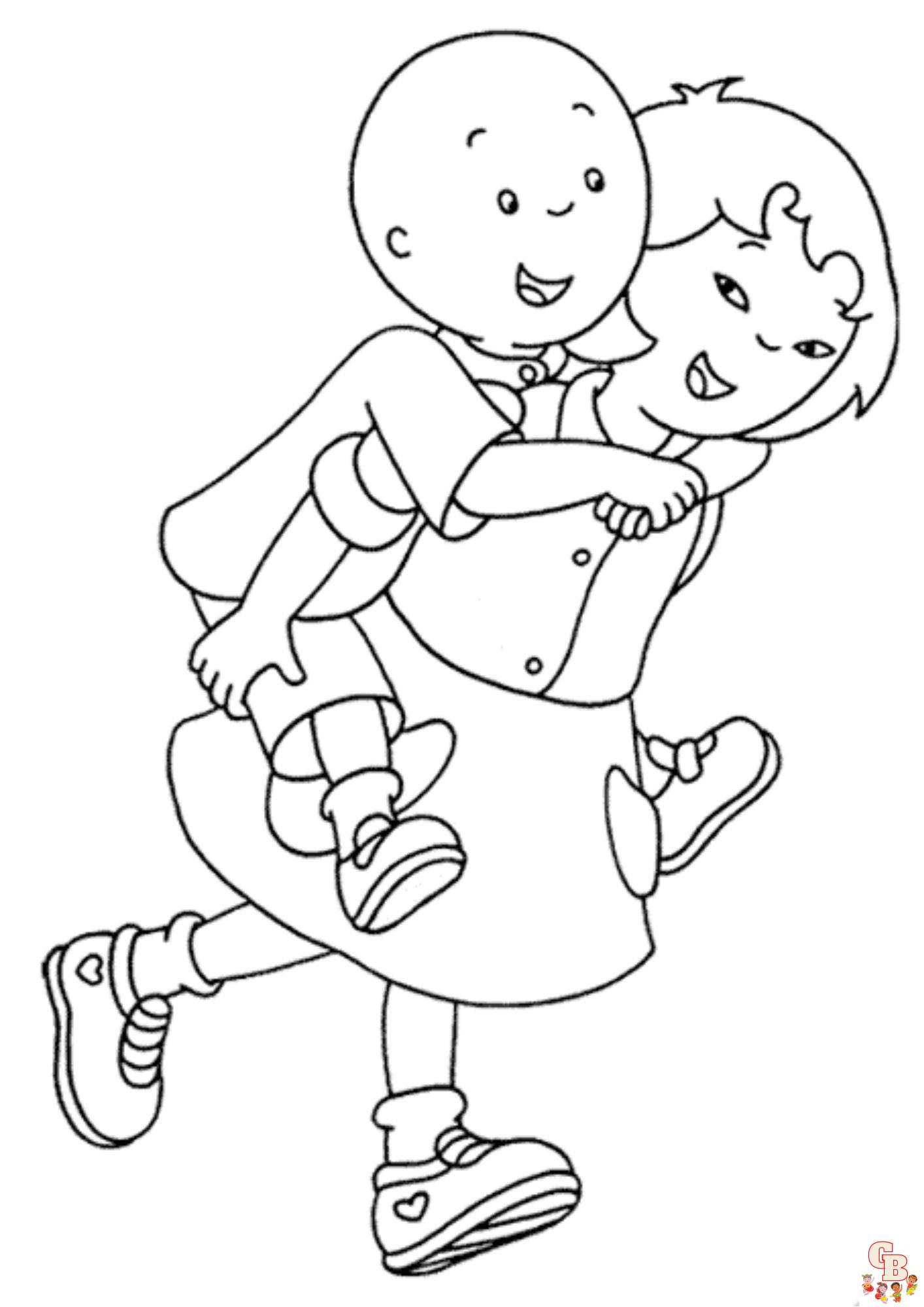 Coloriage Caillou