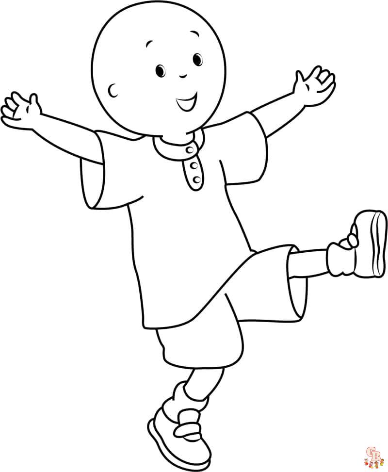 Coloriage Caillou