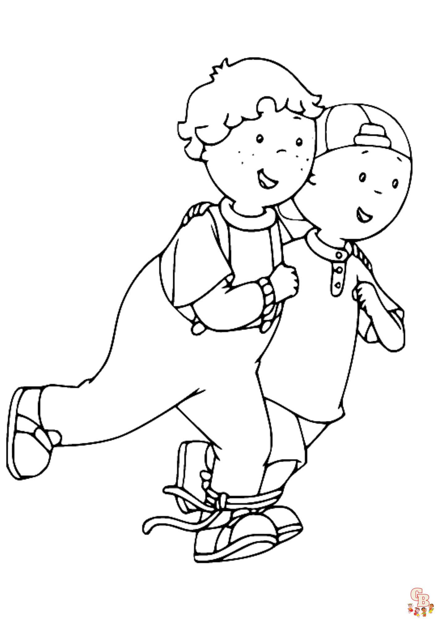 Coloriage Caillou