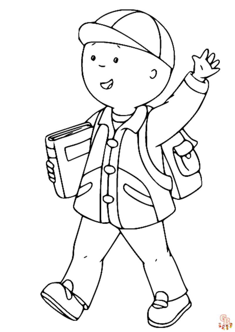 Coloriage Caillou