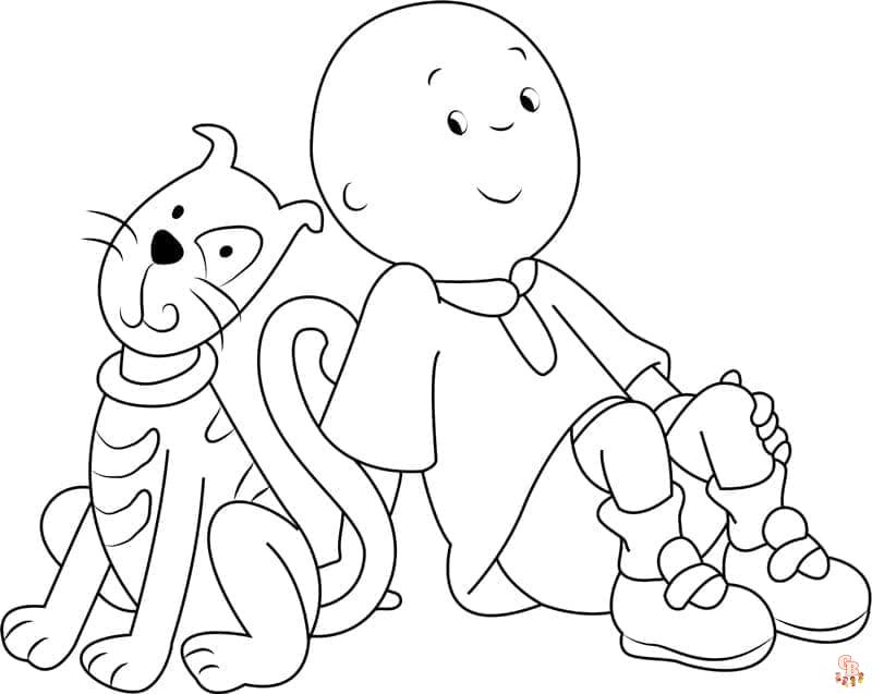 Coloriage Caillou