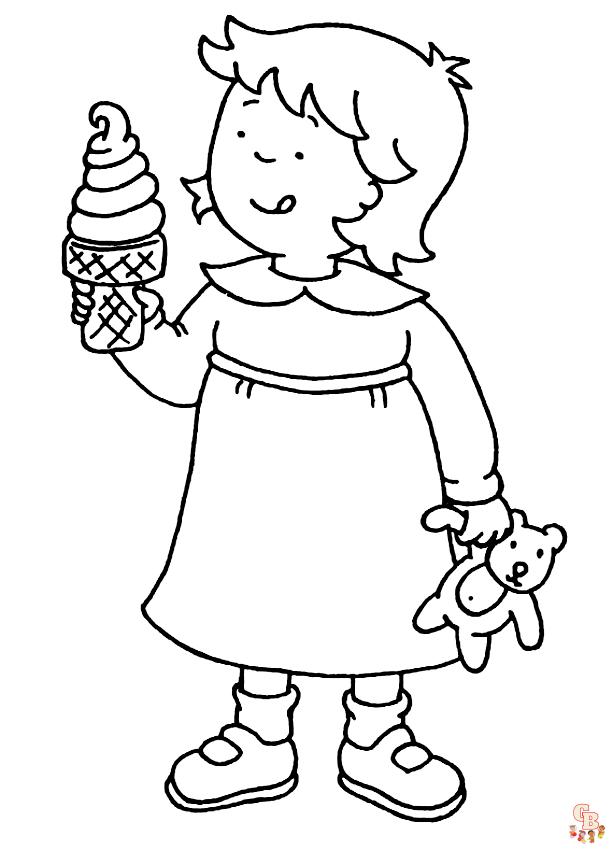 Coloriage Caillou