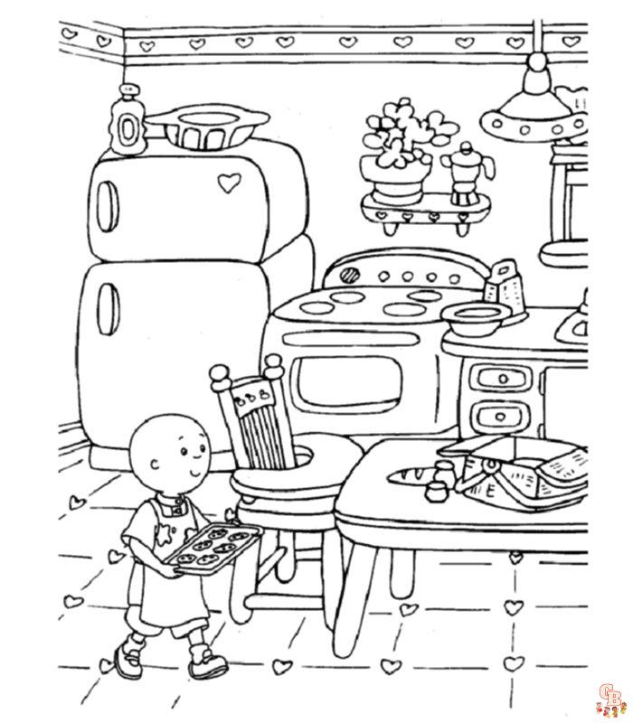 Coloriage Caillou