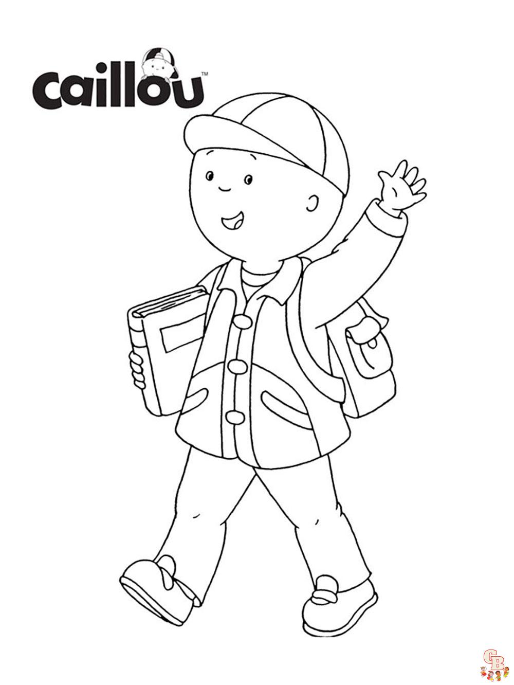 Coloriage Caillou