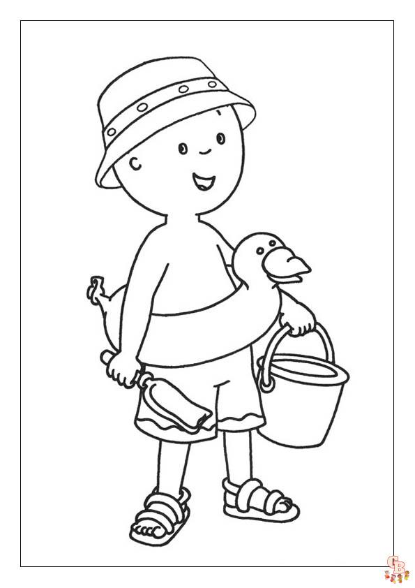 Coloriage Caillou