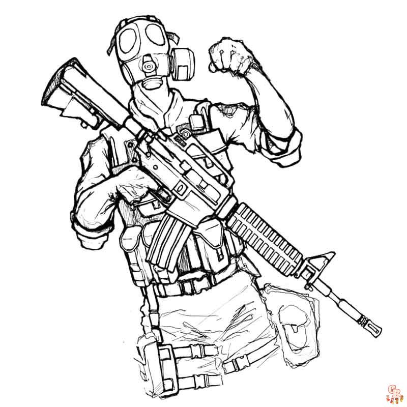 Coloriage Call Of Duty