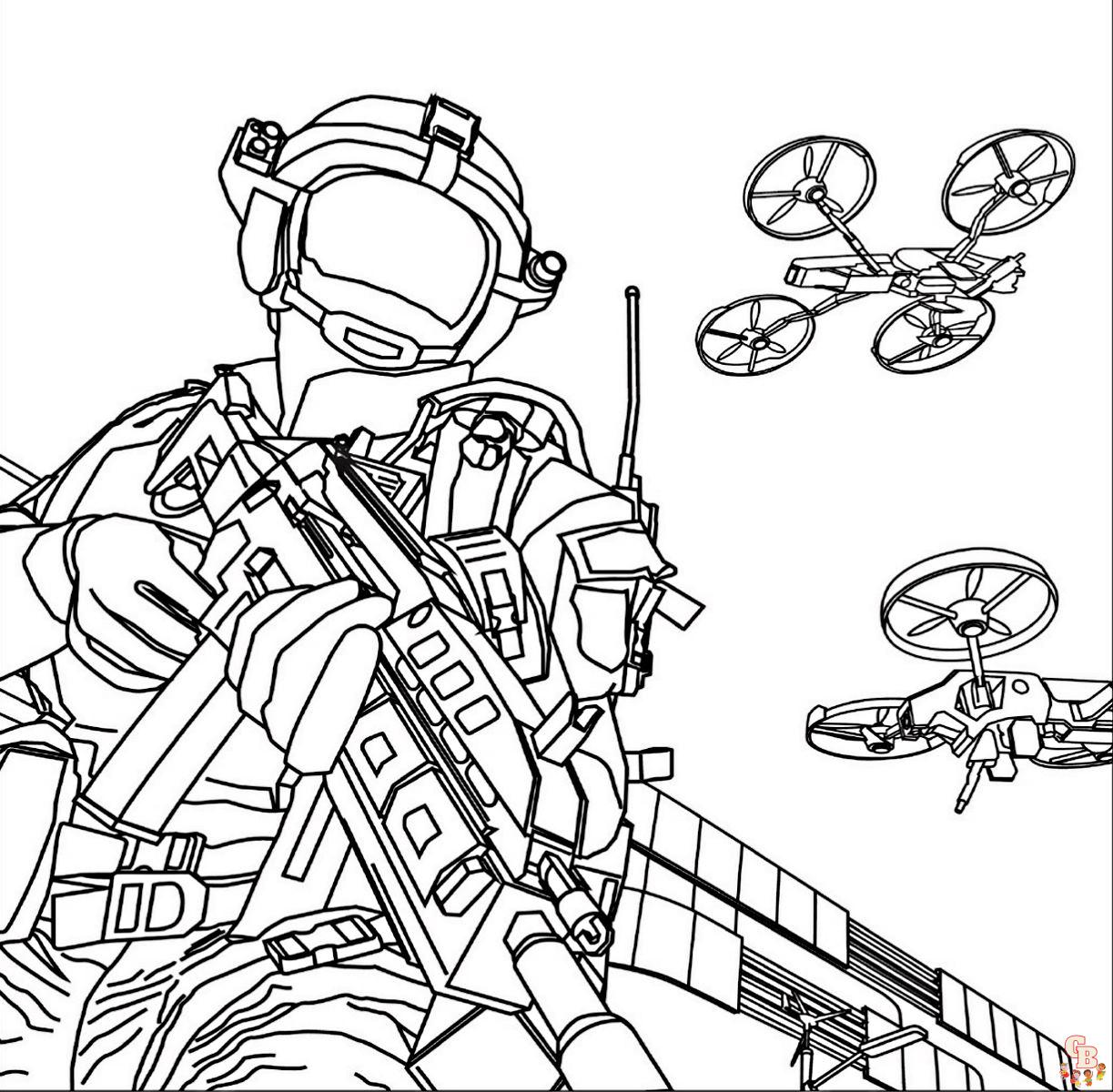 Coloriage Call Of Duty