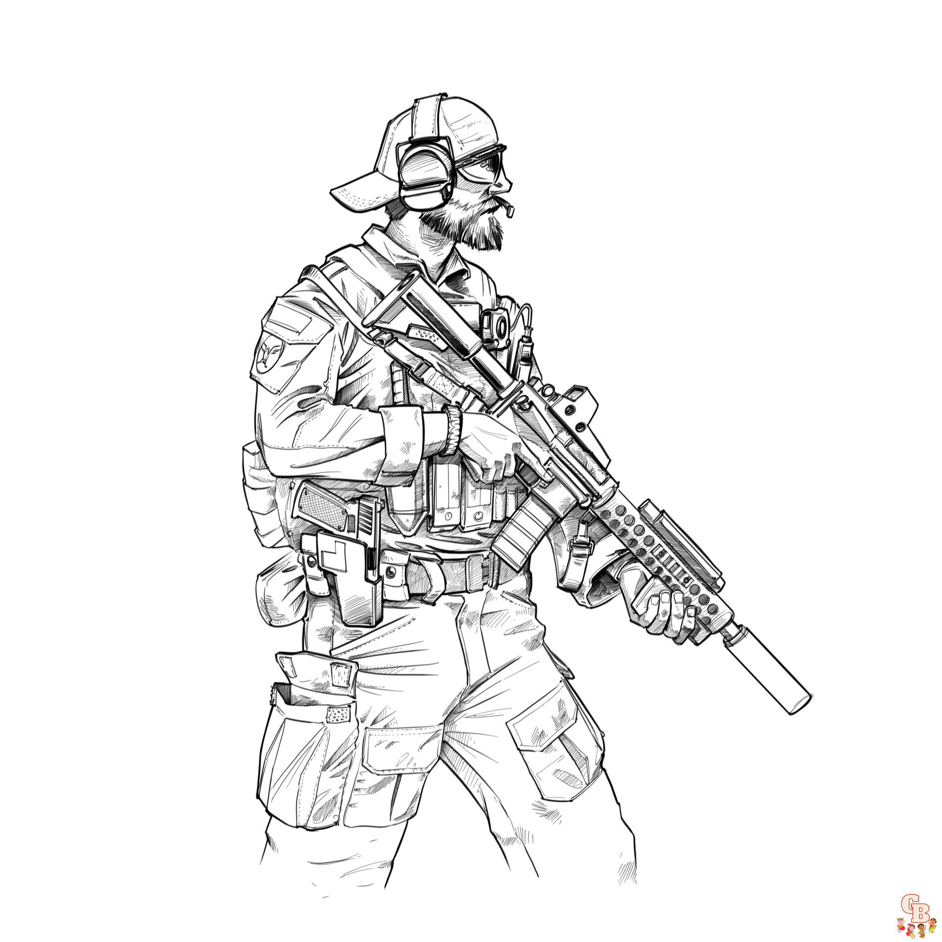 Coloriage Call Of Duty