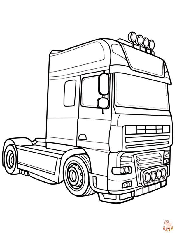 Coloriage Camions