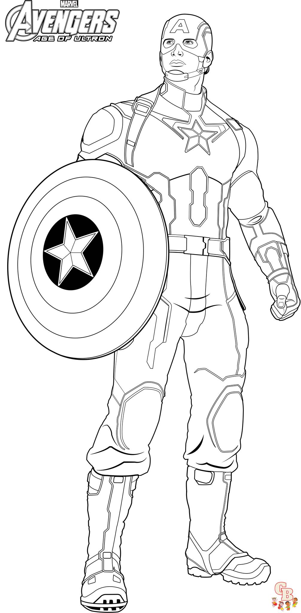 Coloriage Captain Marvel