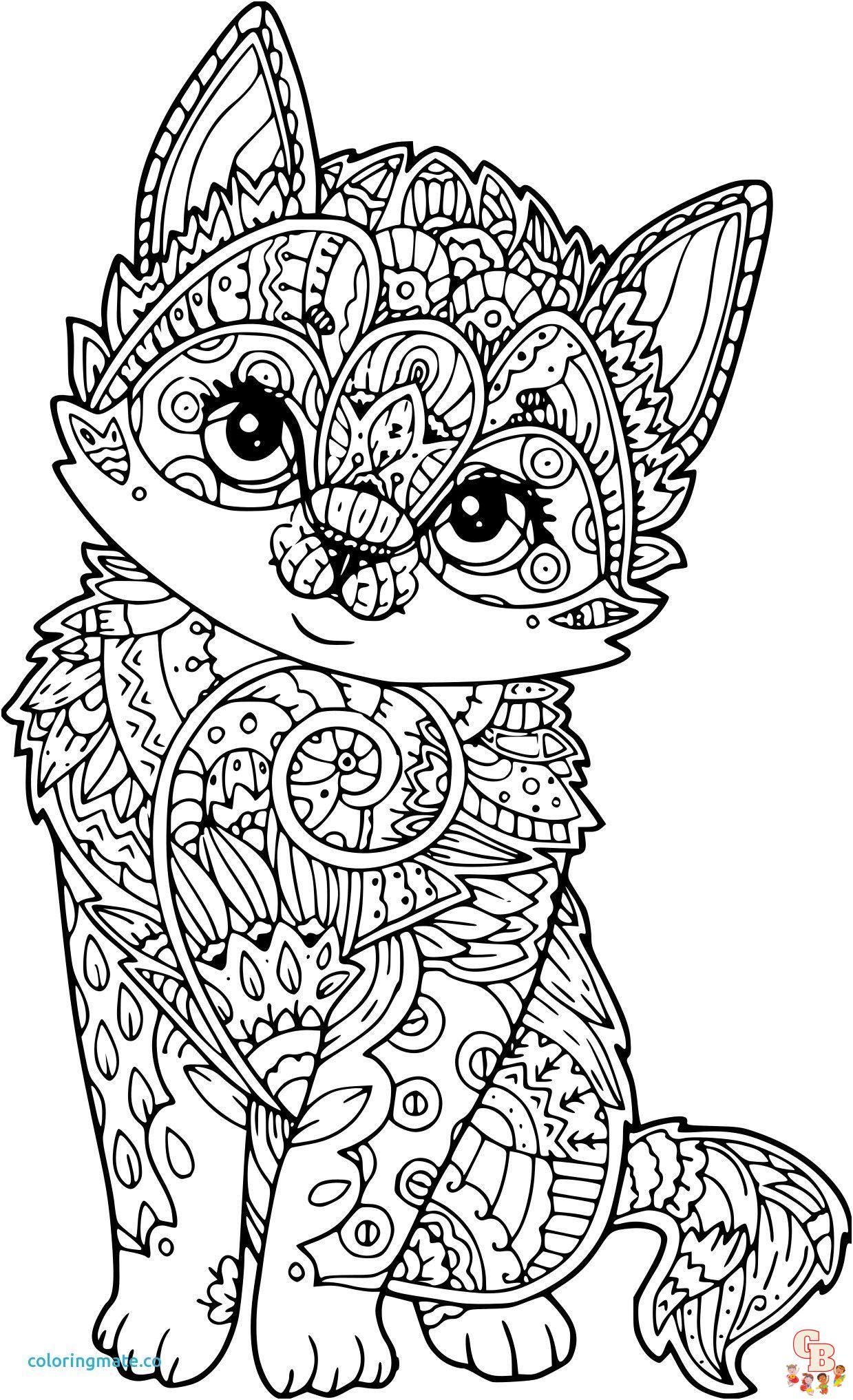 Coloriage Chat Mandala