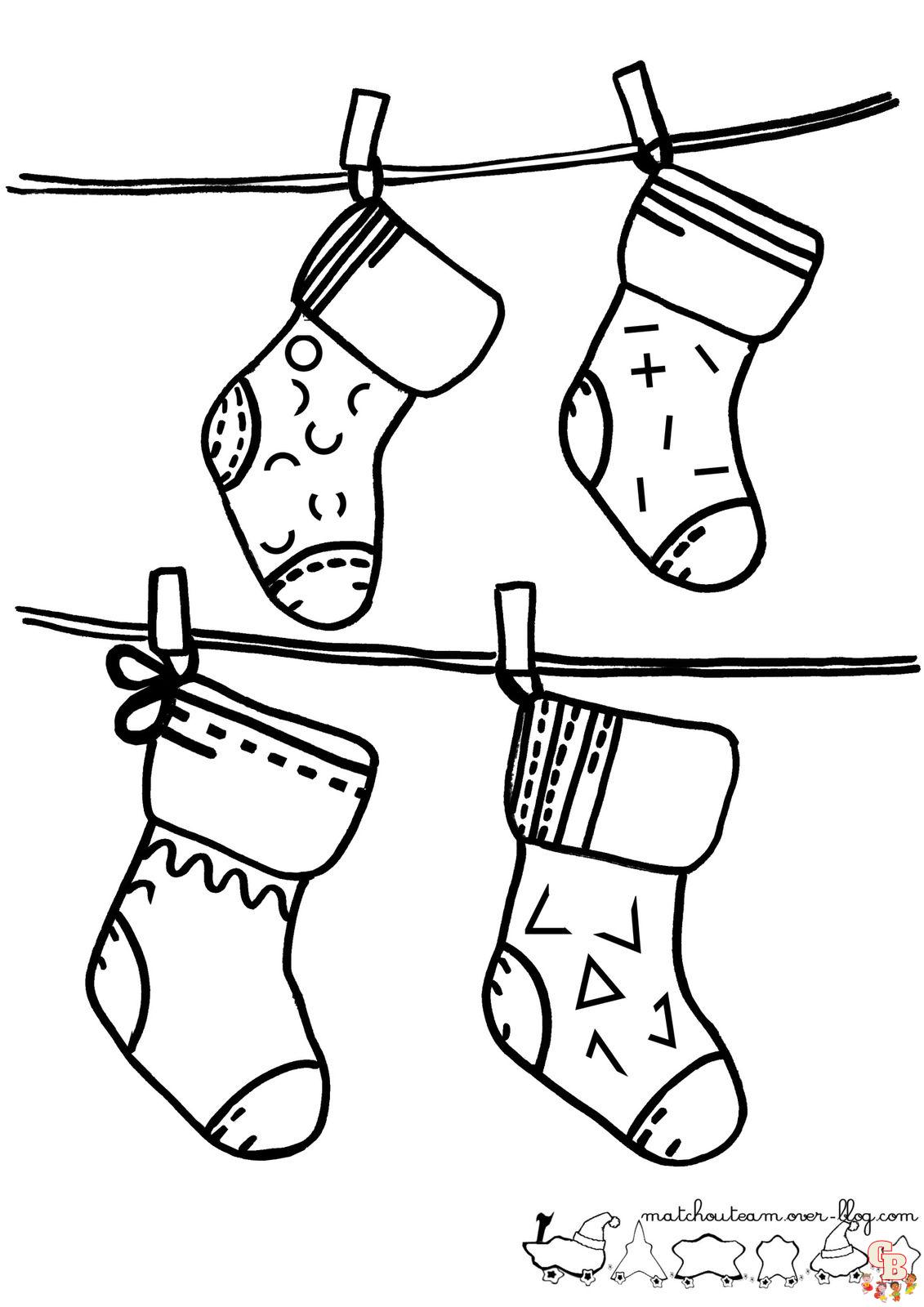 Coloriage Chaussette De Noel