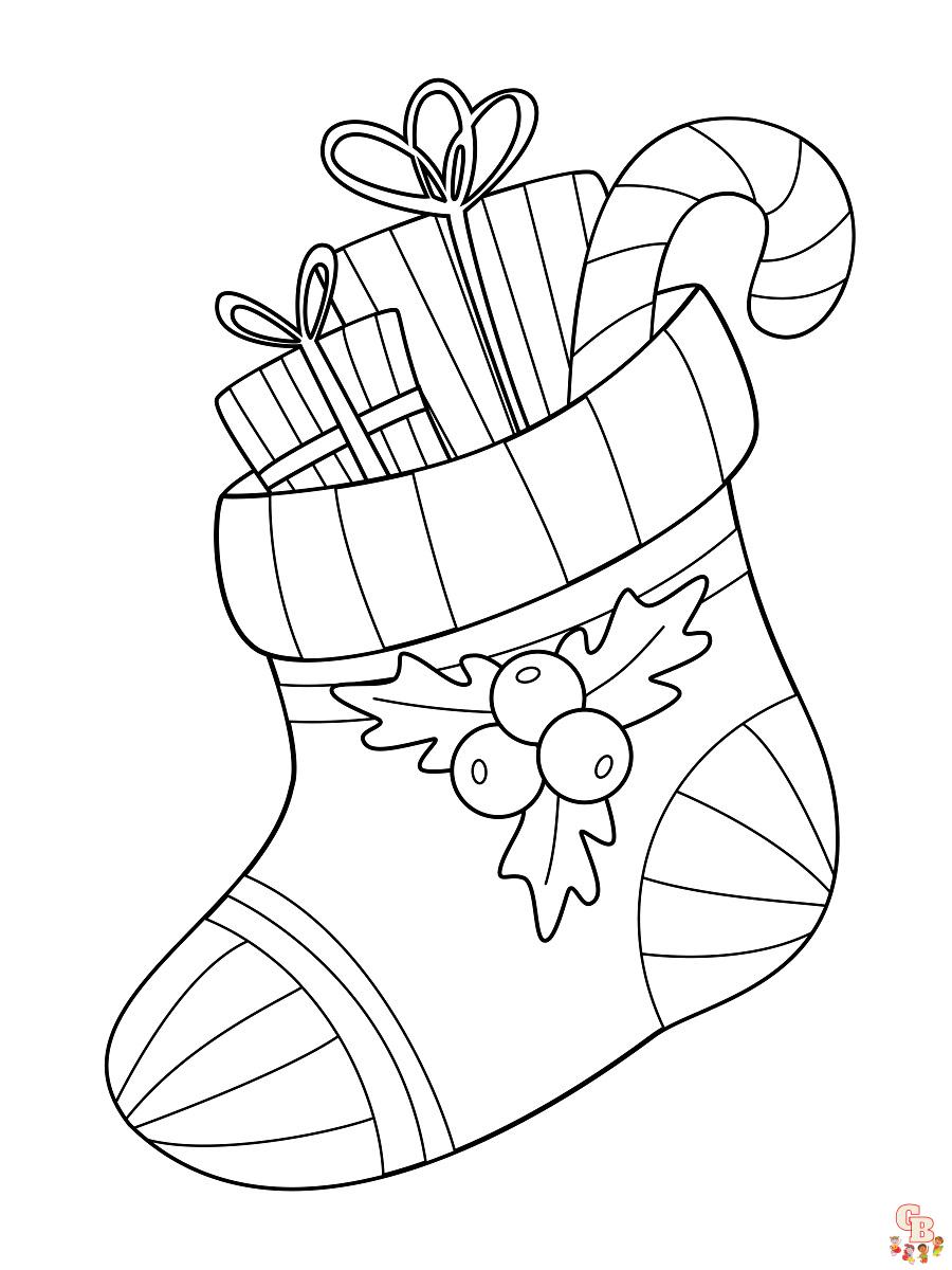 Coloriage Chaussette De Noel