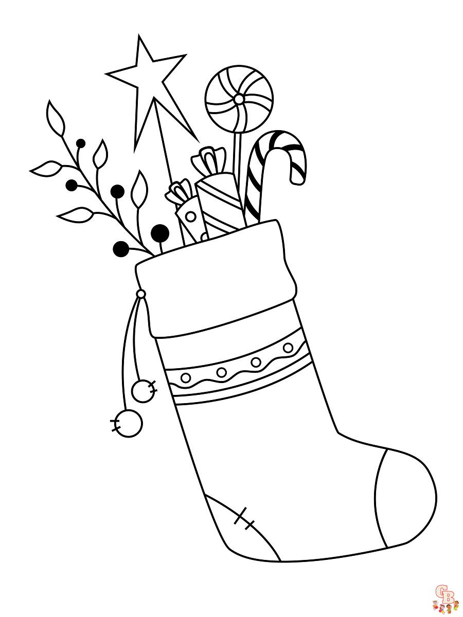 Coloriage Chaussette De Noel