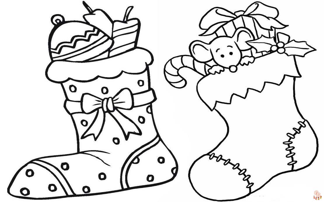 Coloriage Chaussette De Noel