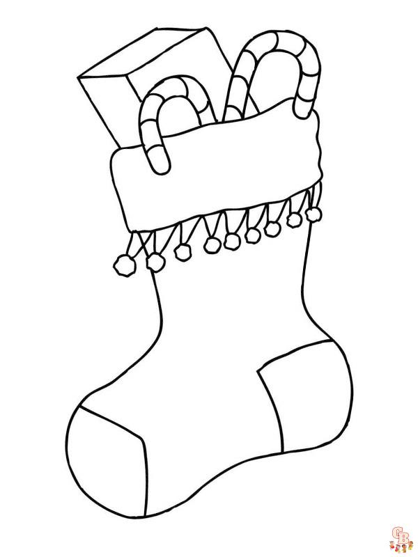 Coloriage Chaussette De Noel