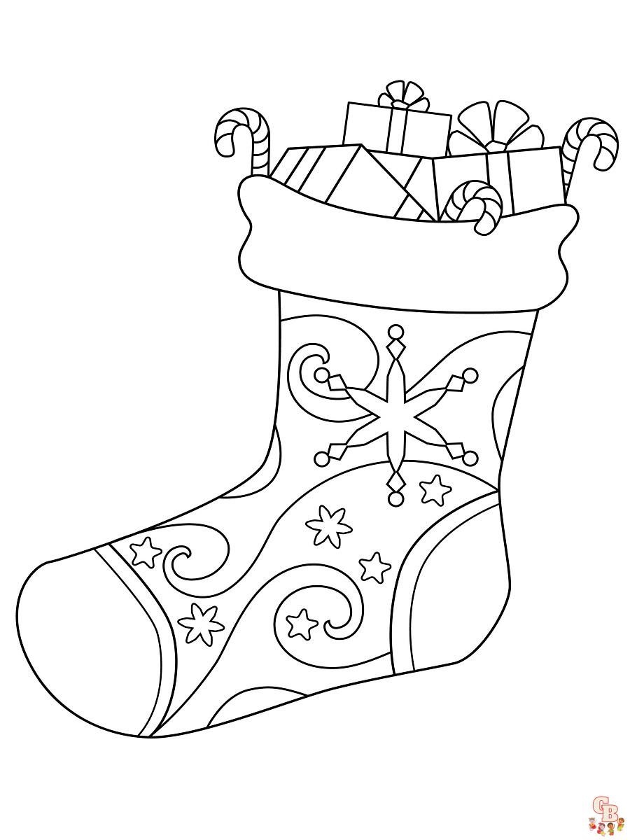 Coloriage Chaussette De Noel